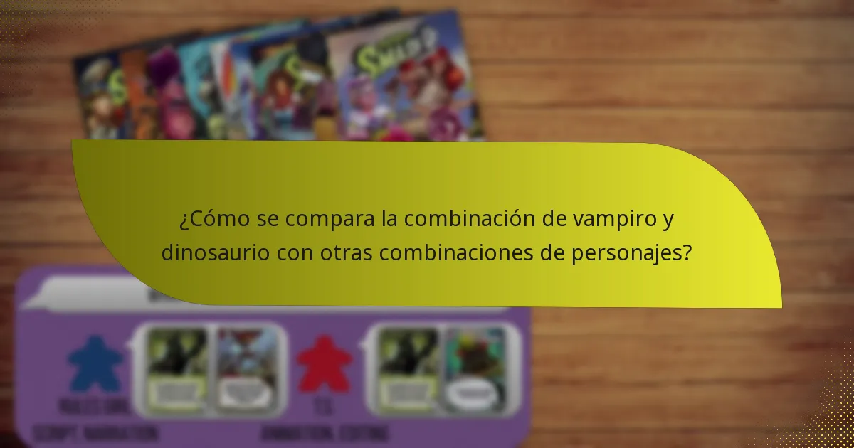 ¿Cómo se sinergizan los vampiros y los dinosaurios en la jugabilidad?