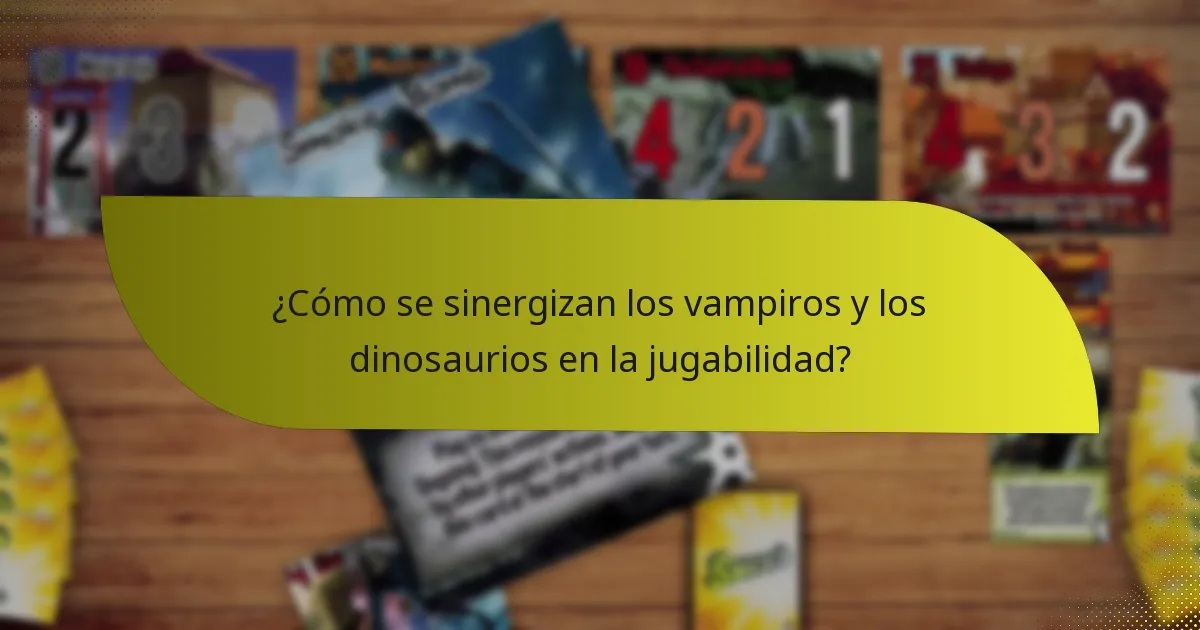 ¿Qué tácticas se pueden emplear al usar una combinación de vampiro y dinosaurio?