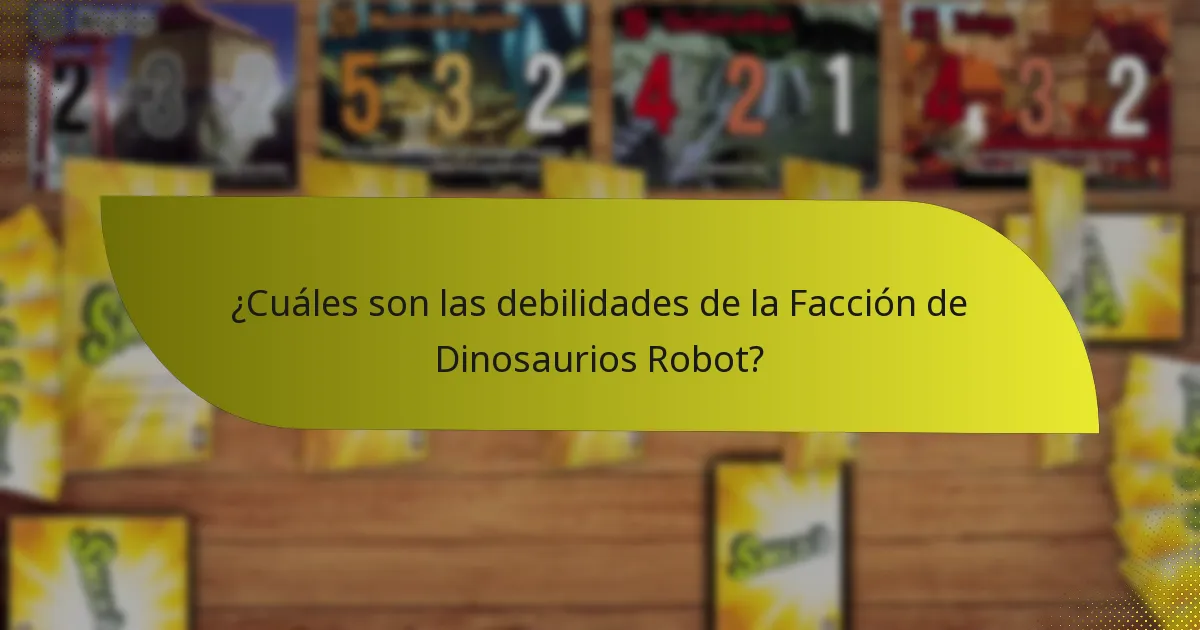 ¿Qué estrategias se pueden emplear con la Facción de Dinosaurios Robot?