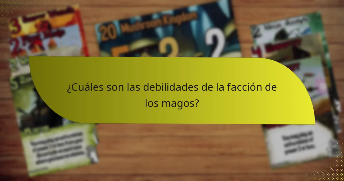 ¿Cómo se compara la facción de los magos con otras facciones?