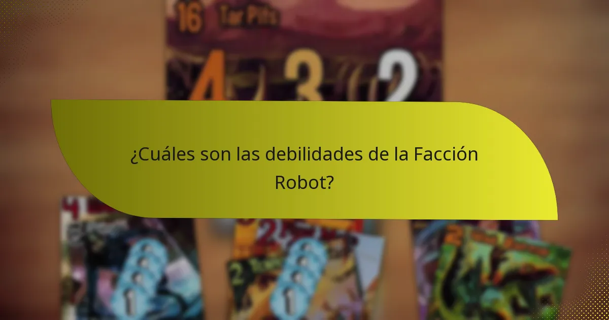 ¿Qué estrategias se pueden emplear con la Facción Robot?