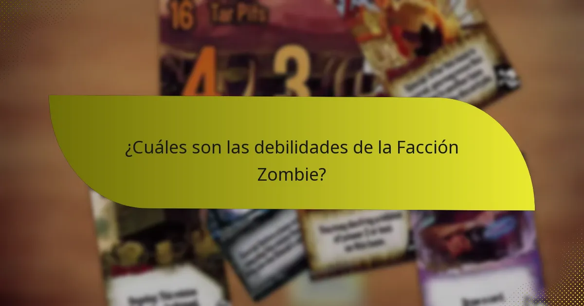 ¿Qué tácticas maximizan las fortalezas de la Facción Zombie?
