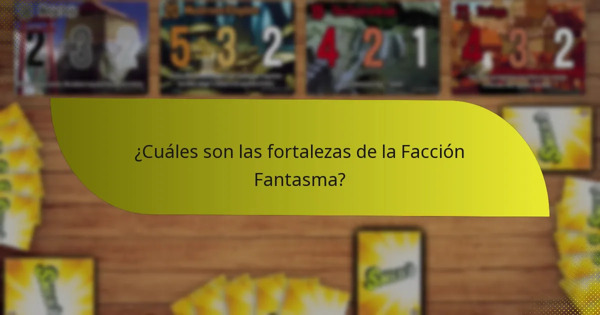 ¿Cómo se compara la Facción Fantasma con otras facciones?