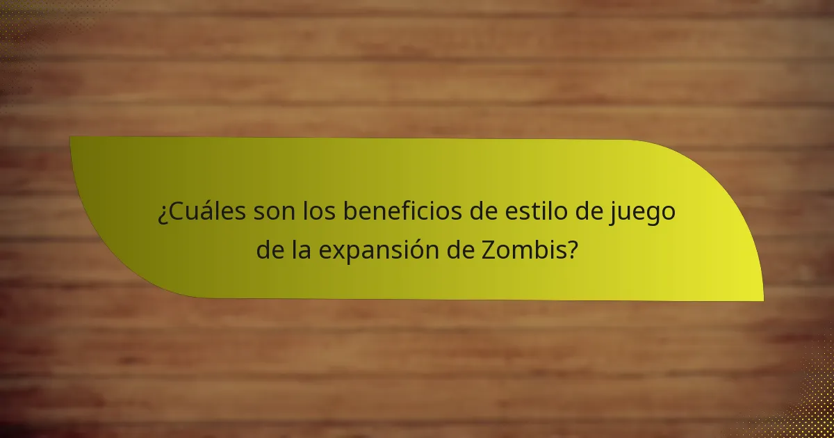 ¿Cómo se compara la expansión de Zombis con otras expansiones?