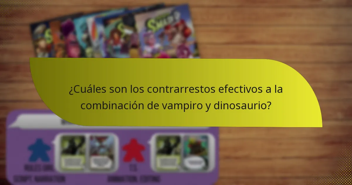 ¿Cómo se compara la combinación de vampiro y dinosaurio con otras combinaciones de personajes?